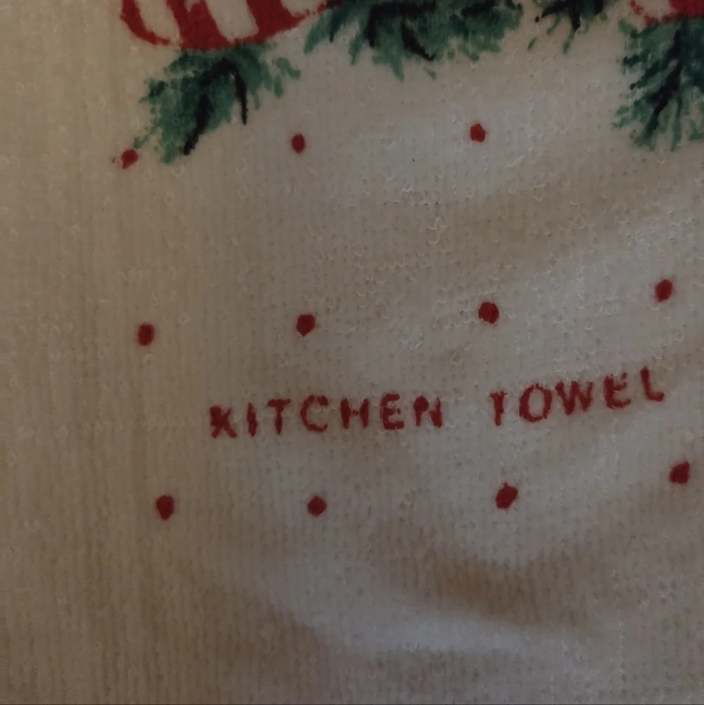 Vintage 80s/90s Christmas Goose By R.A.Briggs Kitchen Towel NWT